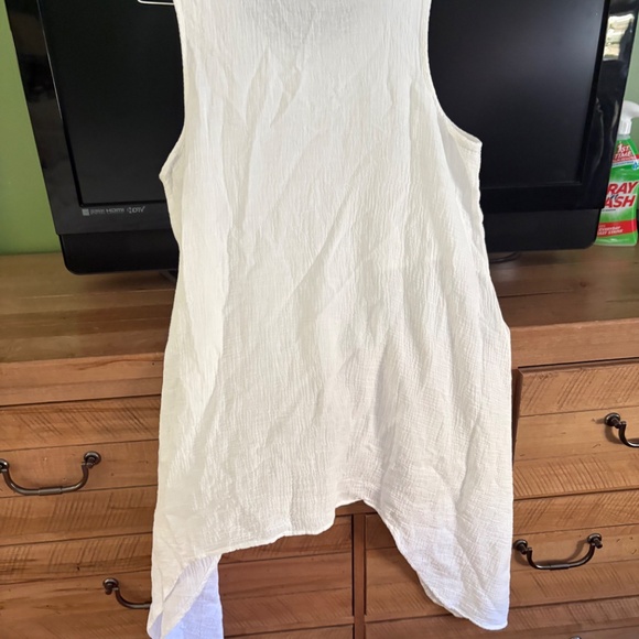 Cold Water Creek : Light As Air Crossover Gauze Top - Picture 3 of 4